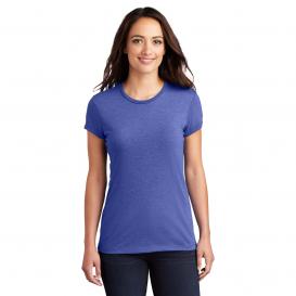 District DT155 Women\'s Fitted Perfect Tri Tee - Royal Frost