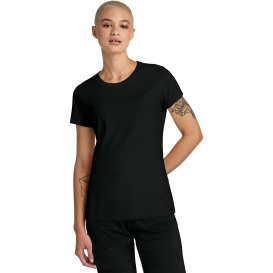 District DT188 Ladies Perfect Weight CVC Tee - Jet Black Heather