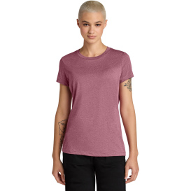 District DT188 Ladies Perfect Weight CVC Tee - Orchid Haze Heather