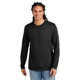 District DT2103 Wash Long Sleeve Tee - Black 