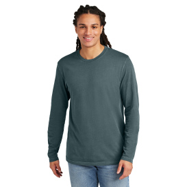 District DT2103 Wash Long Sleeve Tee - Deep Steel Blue