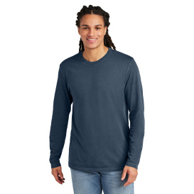 District DT2103 Wash Long Sleeve Tee - True Navy