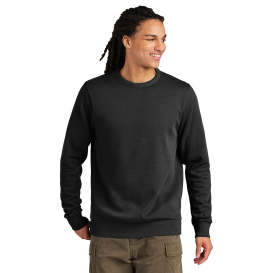 District DT2204 Wash Fleece Crew - Black