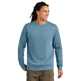 District DT2204 Wash Fleece Crew - Dusk Blue