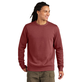 District DT2204 Wash Fleece Crew - Garnet