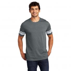District DT376 Game Tee - Heathered Charcoal/White