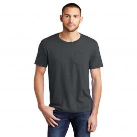 District DT6000P Young Mens Very Important Tee with Pocket - Charcoal