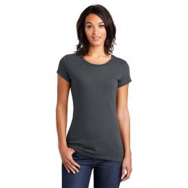 District DT6001 Women\'s Fitted Very Important Tee - Charcoal