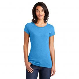 District DT6001 Women\'s Fitted Very Important Tee - Heathered Bright Turquoise