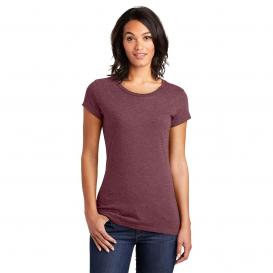District DT6001 Women\'s Fitted Very Important Tee - Heathered Cardinal