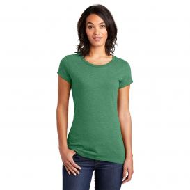 District DT6001 Women\'s Fitted Very Important Tee - Heathered Kelly Green