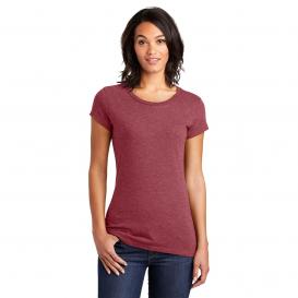 District DT6001 Women\'s Fitted Very Important Tee - Heathered Red