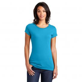 District DT6001 Women\'s Fitted Very Important Tee - Light Turquoise