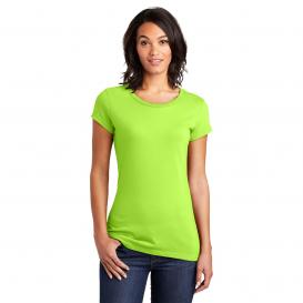 District DT6001 Women\'s Fitted Very Important Tee - Lime Shock