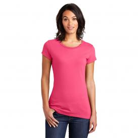 District DT6001 Women\'s Fitted Very Important Tee - Neon Pink