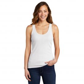 District DT6021 Women\'s V.I.T. Rib Tank - White