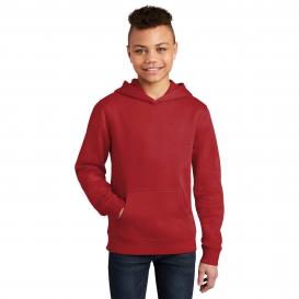District DT6100Y Youth V.I.T. Fleece Hoodie - Classic Red