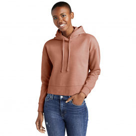 District DT6101 Womens V.I.T. Fleece Hoodie - Desert Rose