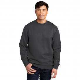 District DT6104 V.I.T. Fleece Crew Neck Sweatshirt - Charcoal