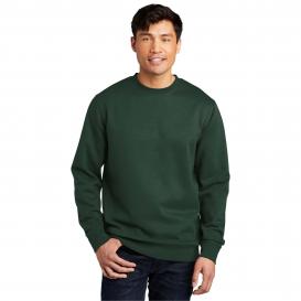 District DT6104 V.I.T. Fleece Crew Neck Sweatshirt - Forest Green
