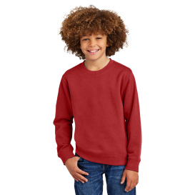 District DT6104Y Youth V.I.T Fleece Crew - Classic Red