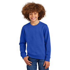 District DT6104Y Youth V.I.T Fleece Crew - Deep Royal