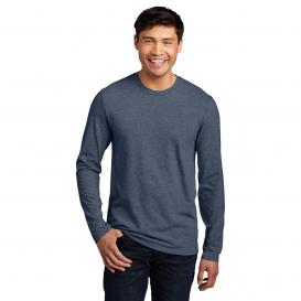 District DT6200 Very Important Long Sleeve Tee - Heathered Navy