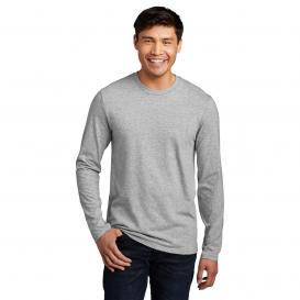 District DT6200 Very Important Long Sleeve Tee - Light Heathered Grey