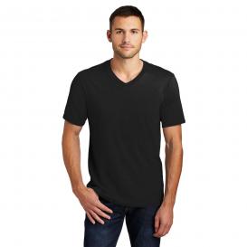 District DT6500 Very Important Tee V-Neck - Black