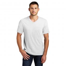 District DT6500 Very Important Tee V-Neck - White
