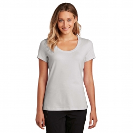 District DT7501 Women\'s Flex Scoop Neck Tee - Silver Mist