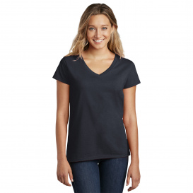 District DT8001 Women\'s Re-Tee V-Neck - True Navy