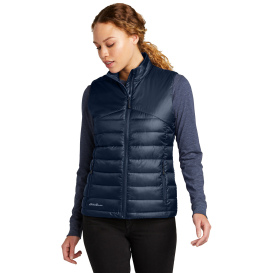 Eddie Bauer EB513 Ladies Quilted Vest - River Blue Navy