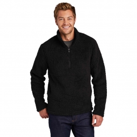 Port Authority F130 Cozy 1/4-Zip Fleece - Black