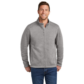 Port & Company F428 Arc Sweater Fleece Jacket - Deep Smoke Heather