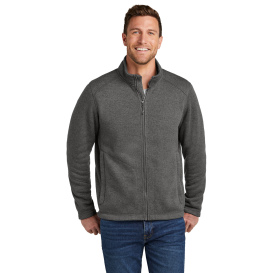 Port & Company F428 Arc Sweater Fleece Jacket - Grey Smoke Heather