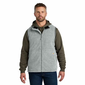 Carhartt CT106418 Textured Fleece Vest - Heather Grey