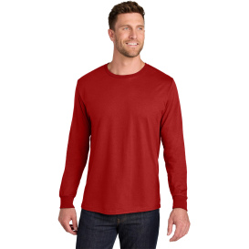 Jerzees IC46L Unisex Ring Spun Long Sleeve T-Shirt - True Red