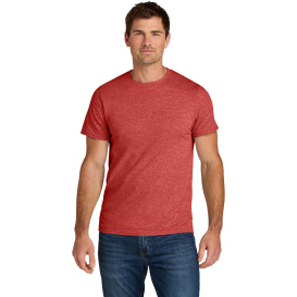 Jerzees IC46M Ultimate Unisex Ring Spun T-Shirt - Fiery Red Heather