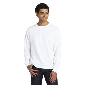 Jerzees IC48M Ultimate Unisex CVC Ring Spun Crewneck Sweatshirt - White