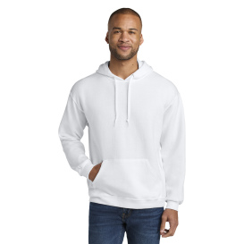 Jerzees IC49M Ultimate Unisex CVC Ring Spun Hooded Sweatshirt - White