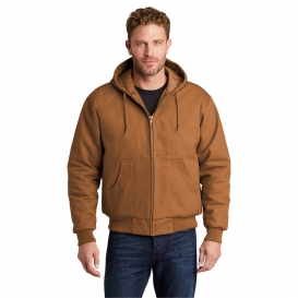 CornerStone J763H Duck Cloth Hooded Work Jacket Duck Brown