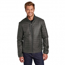 Port Authority J850 Packable Puffy Jacket - Sterling Grey/Graphite