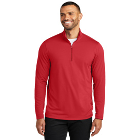 Port Authority K112 Dry Zone UV Micro-Mesh 1/4-Zip - Rich Red