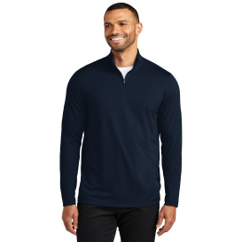 Port Authority K112 Dry Zone UV Micro-Mesh 1/4-Zip - River Blue Navy