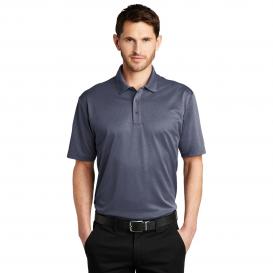 Port Authority K542 Heathered Silk Touch Performance Polo - Navy Heather