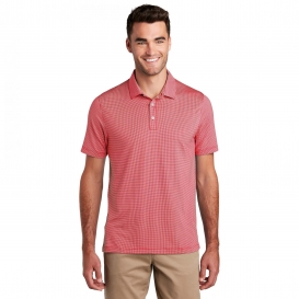 Port Authority K646 Gingham Polo - Rich Red/White