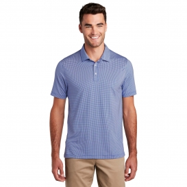 Port Authority K646 Gingham Polo - True Royal/White