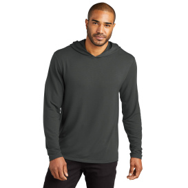 Port Authority K826 Microterry Pullover Hoodie - Charcoal