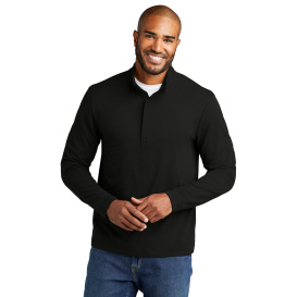 Port Authority K829 Fairway Stretch 1/4-Zip - Deep Black